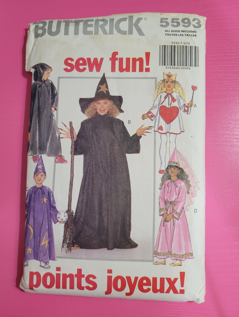 Butterick Kids Costume Sewing Pattern 5593 Variety Of Costumes (0991)